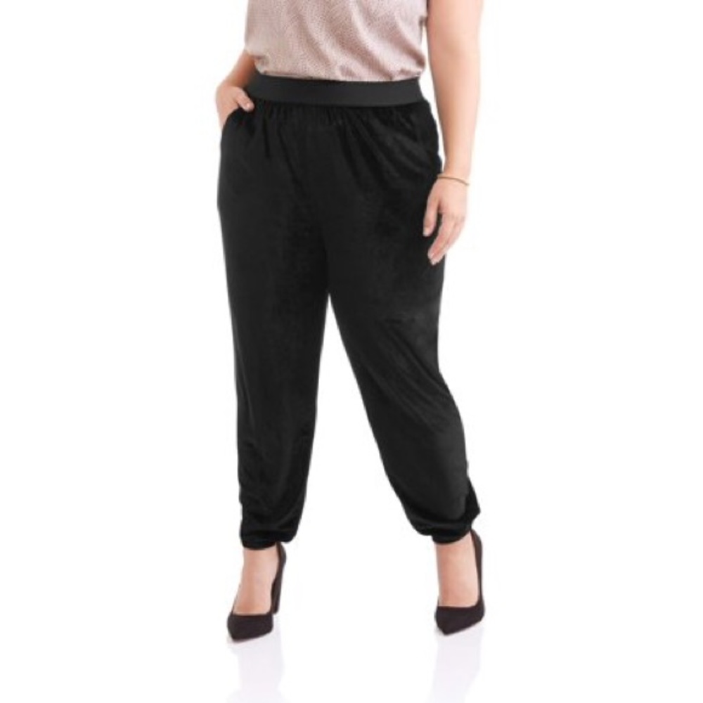 French Laundry Velvet High Waist Jogger Comfy Pant